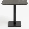 XOOON Brest bistrotafel marble onyx (75x75cm) kleur Zwart^ Eettafels|Woonaccessoires