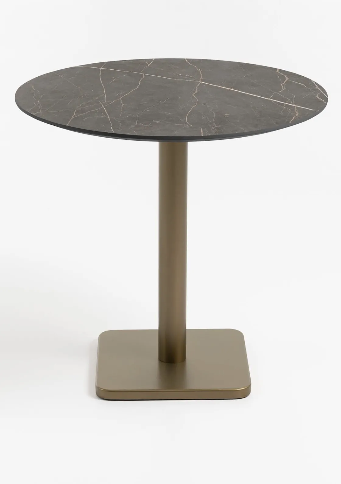 XOOON Brest bistrotafel marble onyx (D80cm) kleur Goud van COCOmaison^ Woonaccessoires|Eettafels