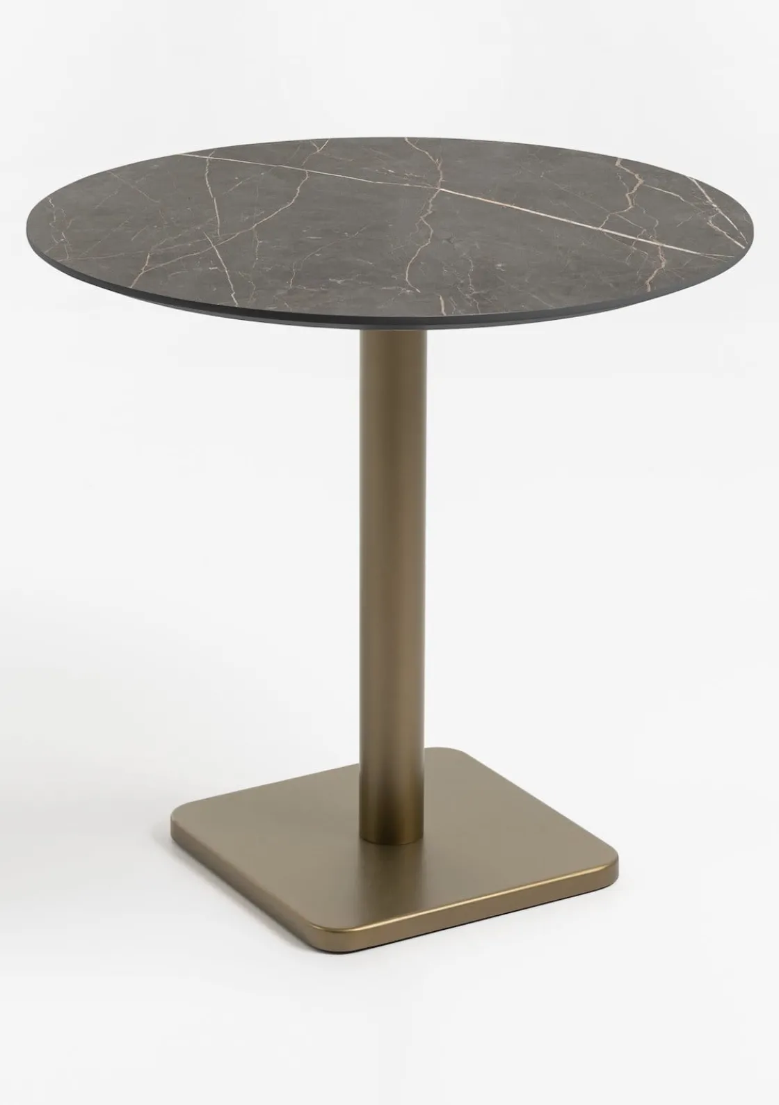 XOOON Brest bistrotafel marble onyx (D80cm) kleur Goud van COCOmaison^ Woonaccessoires|Eettafels