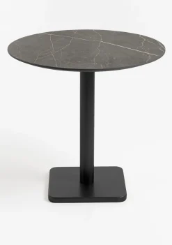 XOOON Brest bistrotafel marble onyx (D80cm) kleur Zwart - COCOmaison^ Eettafels|Woonaccessoires