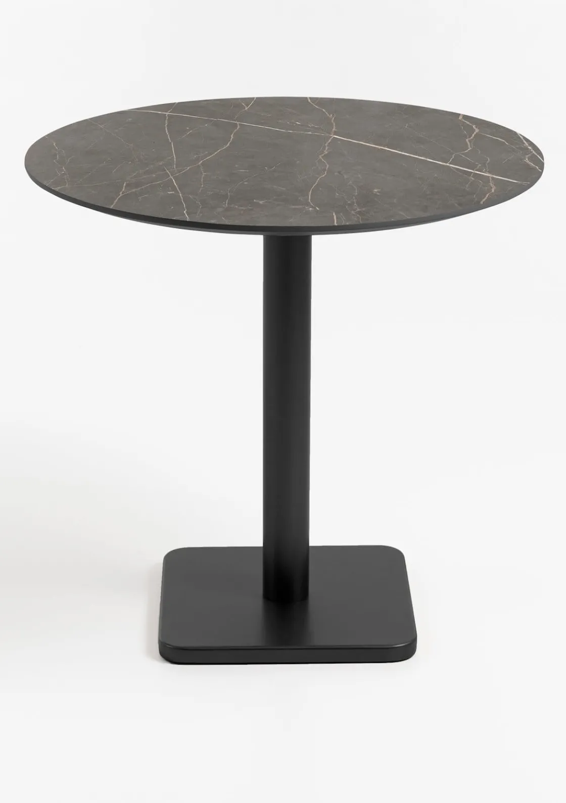 XOOON Brest bistrotafel marble onyx (D80cm) kleur Zwart - COCOmaison^ Eettafels|Woonaccessoires