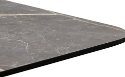 XOOON Brest bistrotafel marble light grey (75x75cm) kleur Goud^ Woonaccessoires|Eettafels