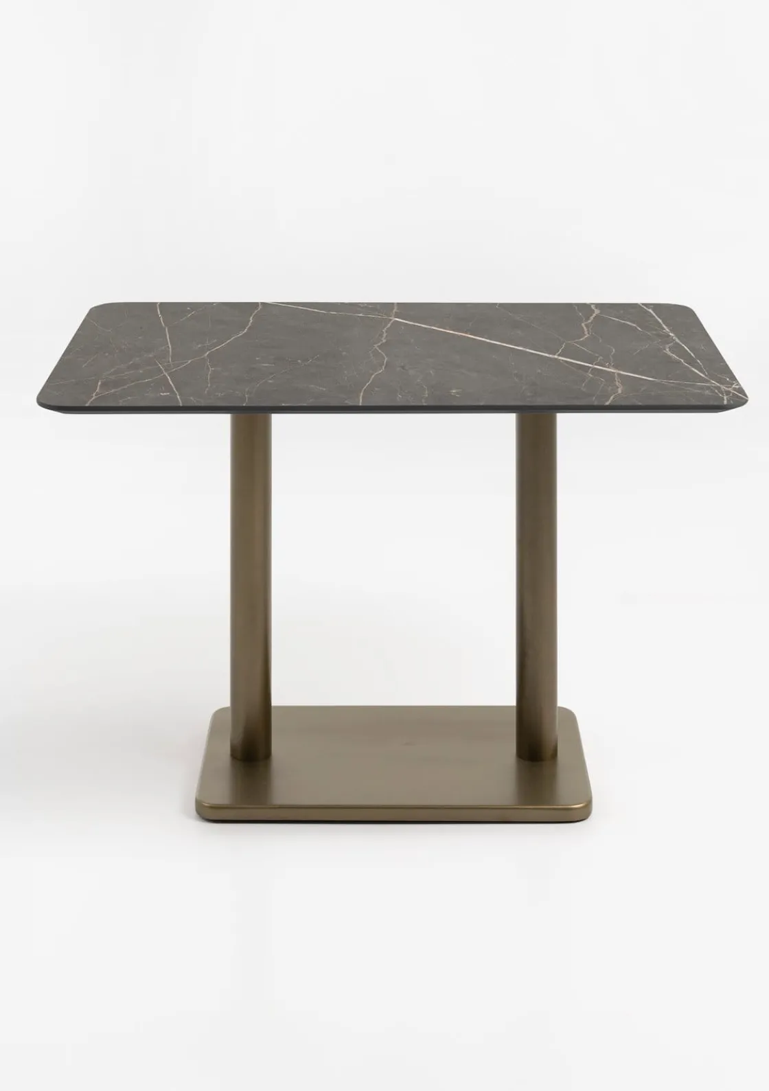 XOOON Brest bistrotafel marble onyx (120x75cm) kleur Goud^ Eettafels|Woonaccessoires