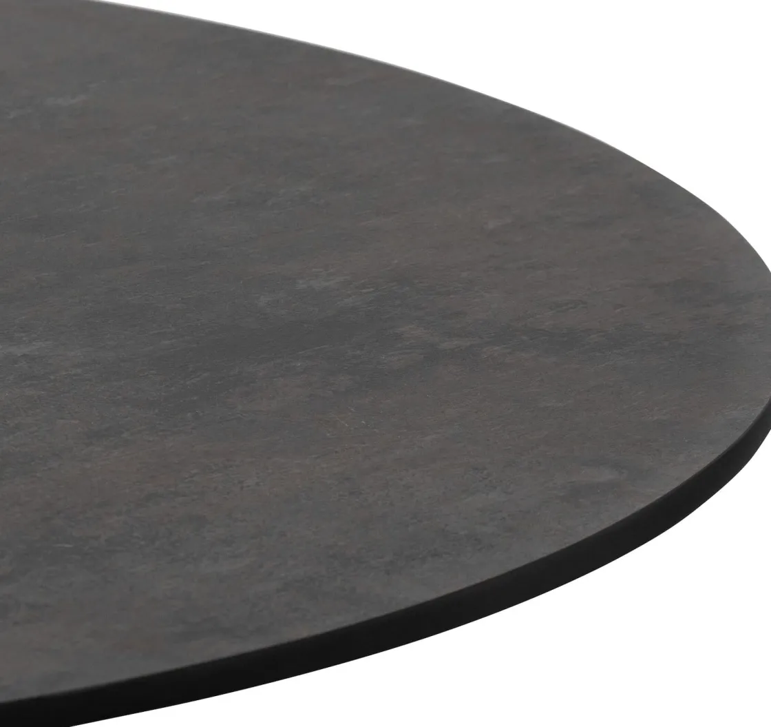 XOOON Brest bistrotafel stone (D80cm) in kleur Zwart van COCOmaison^ Eettafels|Woonaccessoires