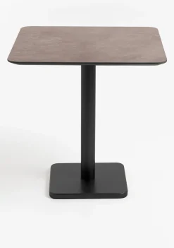 XOOON Brest bistrotafel stone rust (75x75cm) kleur Zwart^ Eettafels|Woonaccessoires