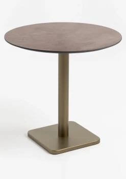 XOOON Brest bistrotafel stone rust (D80cm) kleur Goud van COCOmaison^ Woonaccessoires|Eettafels