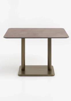 XOOON Brest bistrotafel stone rust (120x75cm) kleur Goud^ Eettafels|Woonaccessoires
