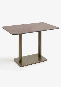 XOOON Brest bistrotafel stone rust (120x75cm) kleur Goud^ Eettafels|Woonaccessoires