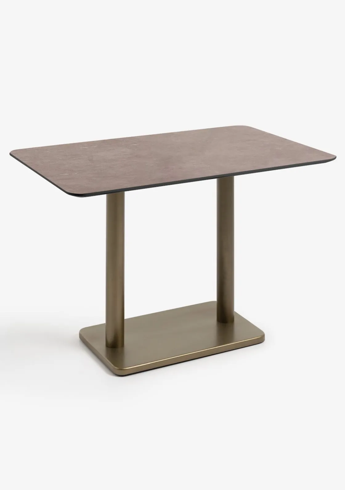 XOOON Brest bistrotafel stone rust (120x75cm) kleur Goud^ Eettafels|Woonaccessoires