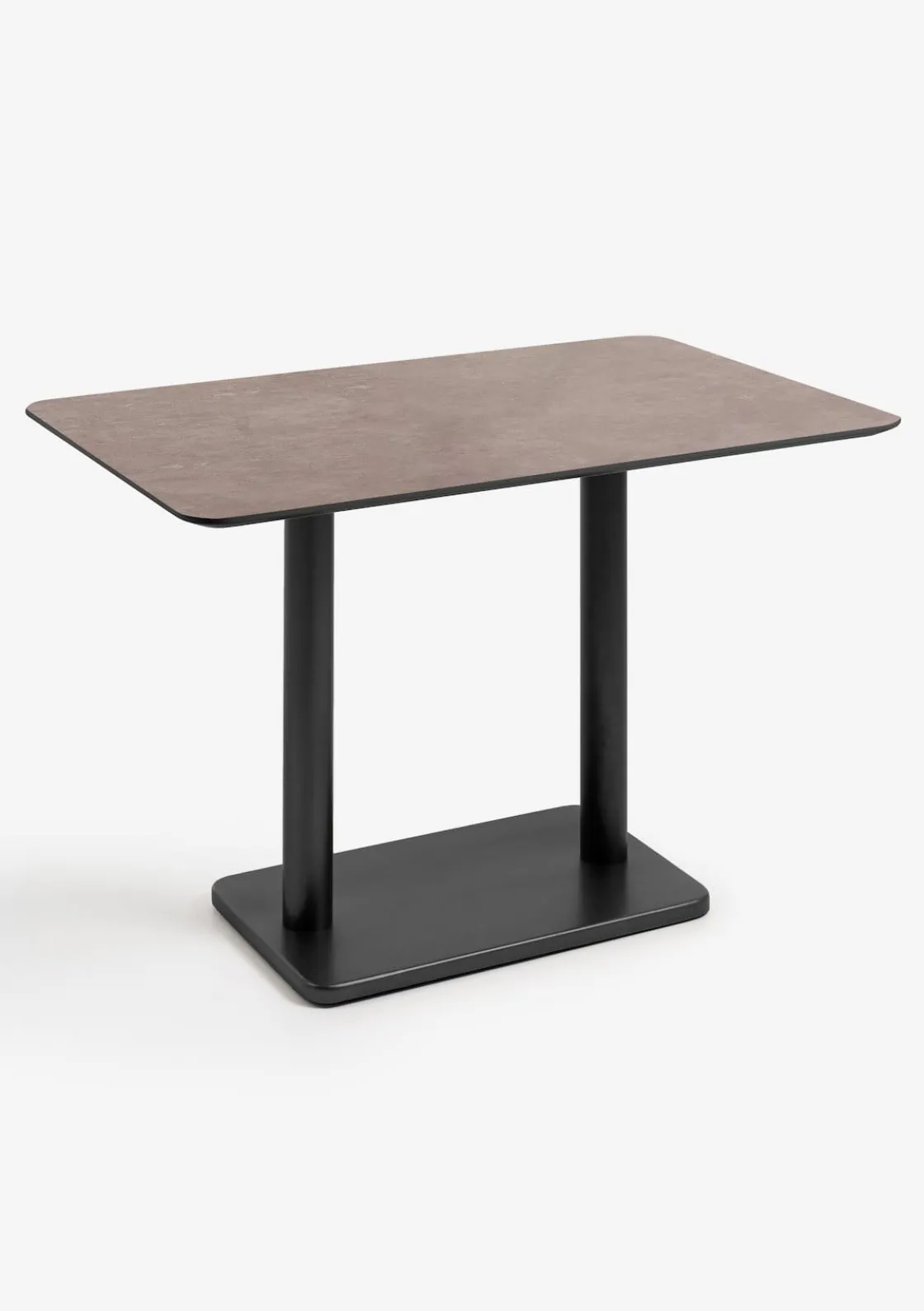 XOOON Brest bistrotafel stone rust (120x75cm) kleur Zwart^ Woonaccessoires|Eettafels