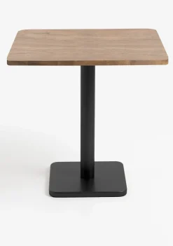 XOOON Brest bistrotafel vintage oak (75x75cm) kleur Zwart^ Eettafels|Woonaccessoires
