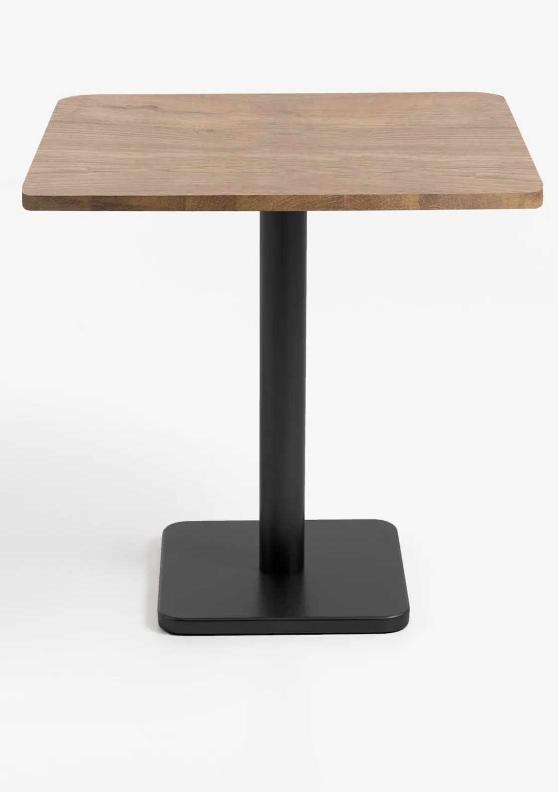 XOOON Brest bistrotafel vintage oak (75x75cm) kleur Zwart^ Eettafels|Woonaccessoires