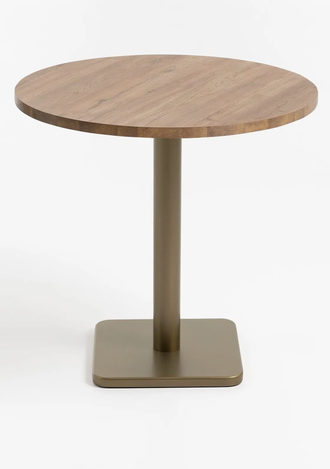 XOOON Brest bistrotafel vintage oak (D80cm) kleur Goud van COCOmaison^ Woonaccessoires|Eettafels
