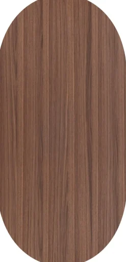 XOOON Brianza, eetkamertafel 210 x 100 cm - walnoot fineer - Steel Brown^ Tafelconfigurator|Eettafels