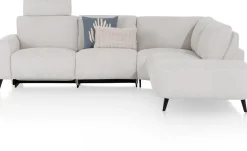 XOOON Carini, hoekbank 2,5 zits arm links electrisch + ottomane rechts - Vada Ivory^ Carini|Carini