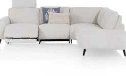 XOOON Carini, hoekbank 2,5 zits arm links electrisch + ottomane rechts - Vada Ivory^ Carini|Carini