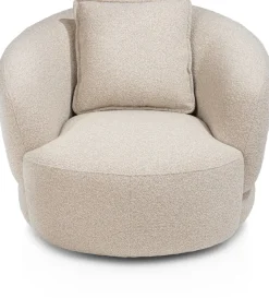 XOOON Cervos, fauteuil draaibaar - rond 100cm incl. 1 kussen 45x45^ Leren Fauteuils|Stoffen Fauteuils