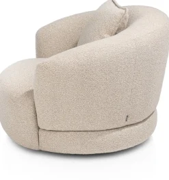 XOOON Cervos, fauteuil draaibaar - rond 100cm incl. 1 kussen 45x45^ Leren Fauteuils|Stoffen Fauteuils