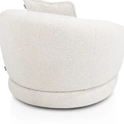 XOOON Cervos, fauteuil draaibaar - rond 100cm incl. 1 kussen 45x45^ Leren Fauteuils|Stoffen Fauteuils