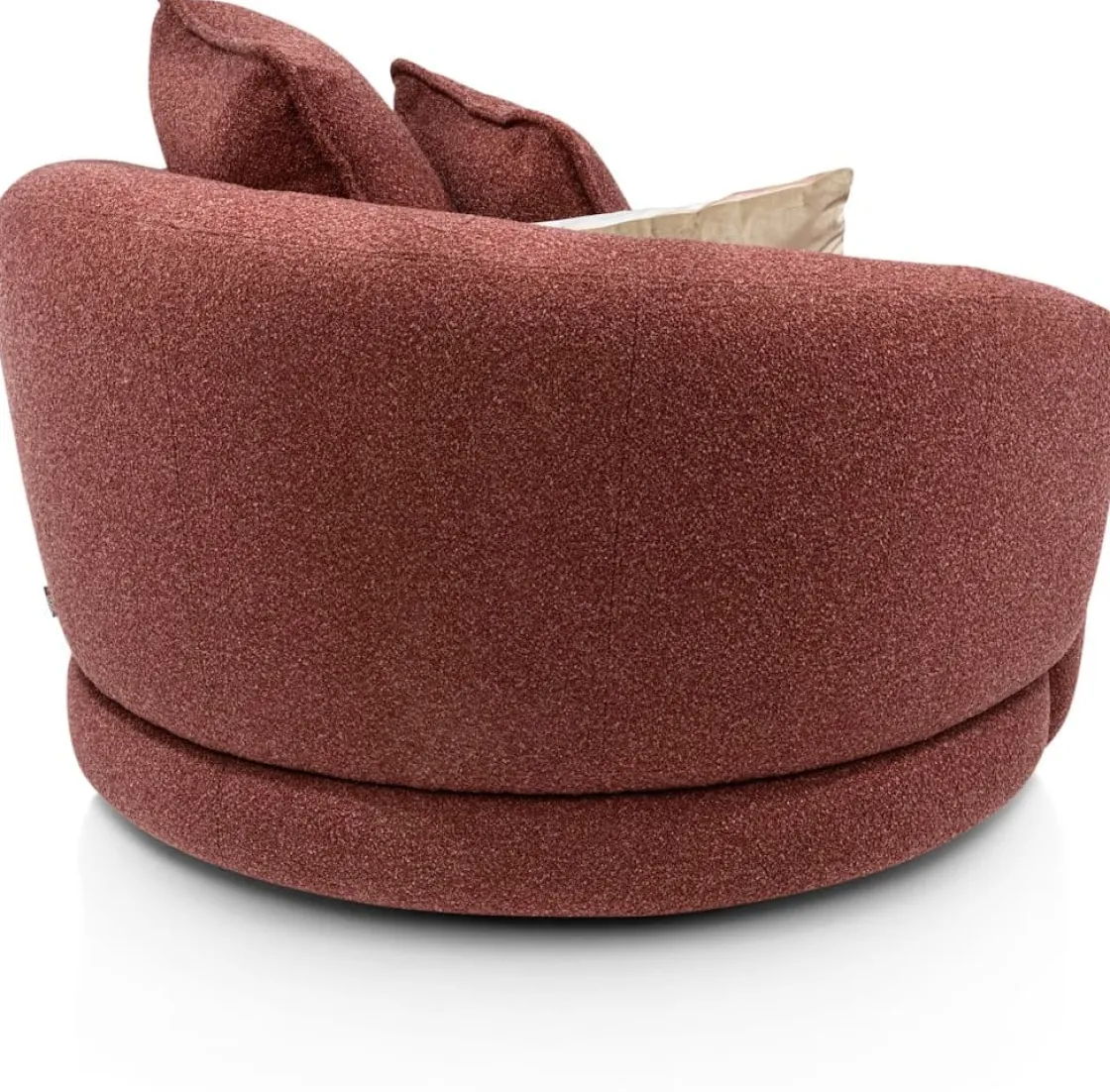 XOOON Cervos, fauteuil draaibaar - rond 130cm incl. 1 kussen 60x60 + 1 kussen 45x45^ Leren Fauteuils|Stoffen Fauteuils
