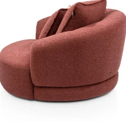 XOOON Cervos, fauteuil draaibaar - rond 130cm incl. 1 kussen 60x60 + 1 kussen 45x45^ Leren Fauteuils|Stoffen Fauteuils