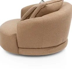 XOOON Cervos, fauteuil draaibaar - rond 130cm incl. 1 kussen 60x60 + 1 kussen 45x45^ Leren Fauteuils|Stoffen Fauteuils
