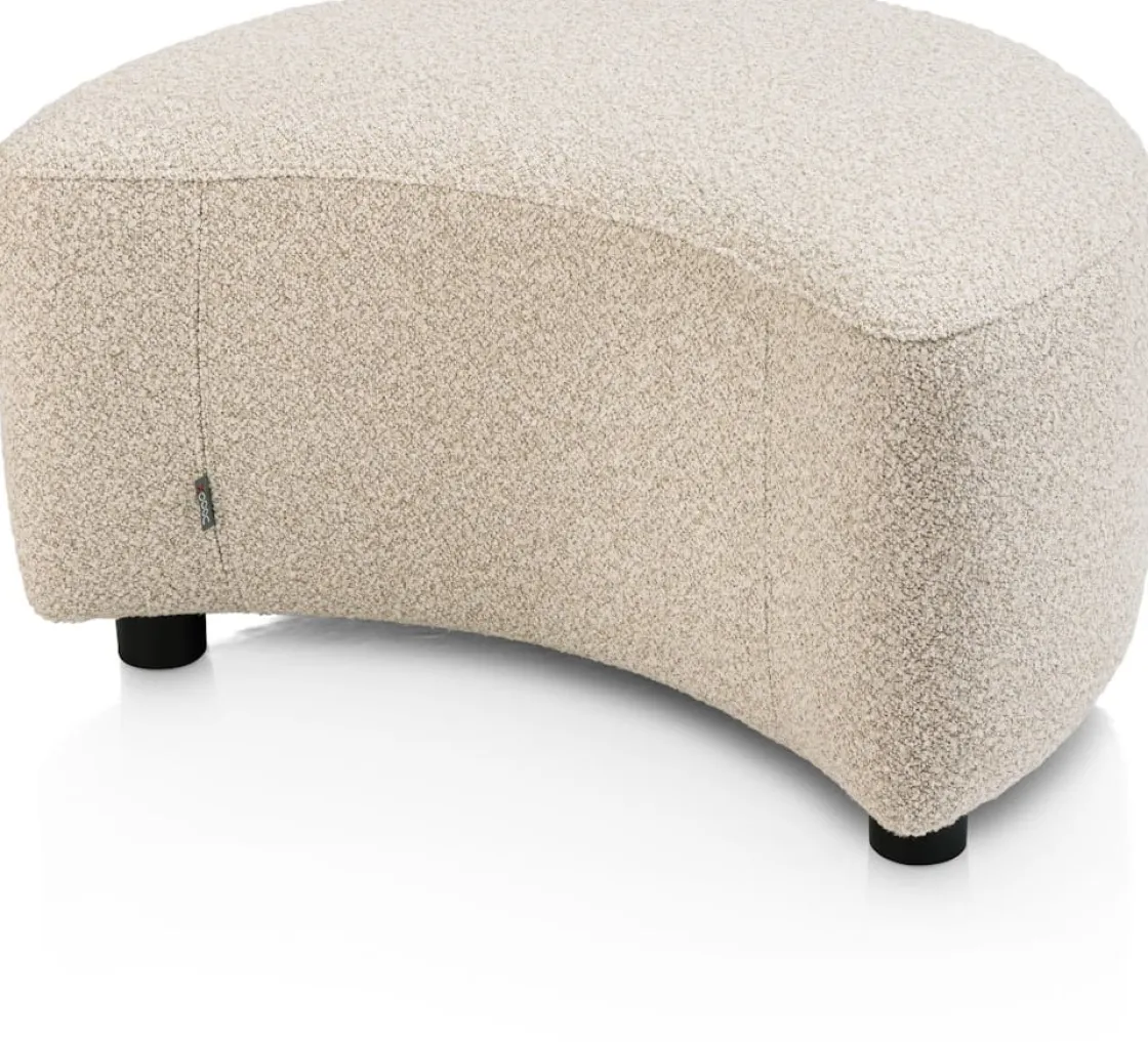 XOOON Cervos, poef/hocker bij fauteuil draaibaar klein^ Leren Fauteuils|Stoffen Fauteuils