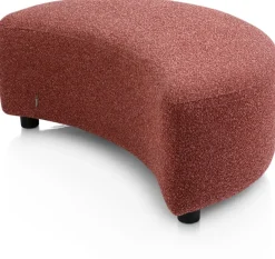 XOOON Cervos, poef/hocker bij fauteuil draaibaar groot^ Leren Fauteuils|Stoffen Fauteuils