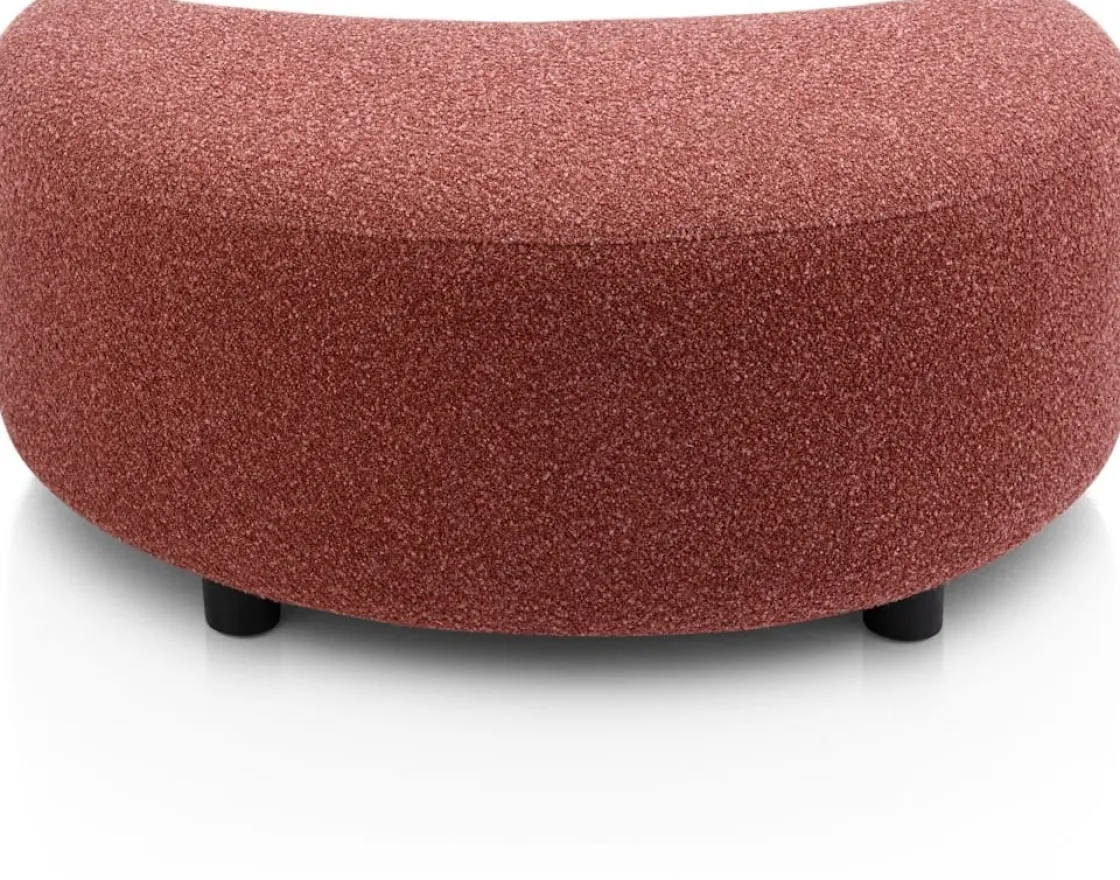 XOOON Cervos, poef/hocker bij fauteuil draaibaar groot^ Leren Fauteuils|Stoffen Fauteuils