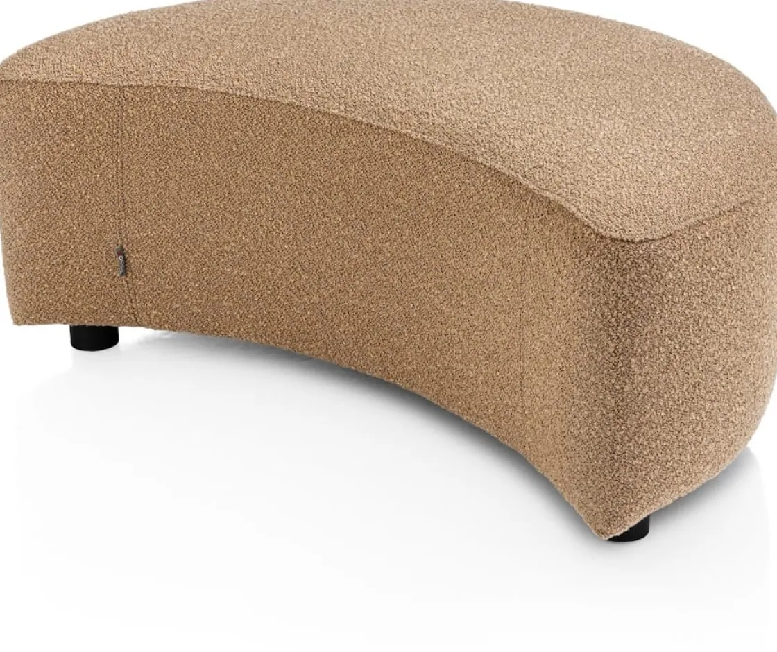 XOOON Cervos, poef/hocker bij fauteuil draaibaar groot^ Leren Fauteuils|Stoffen Fauteuils