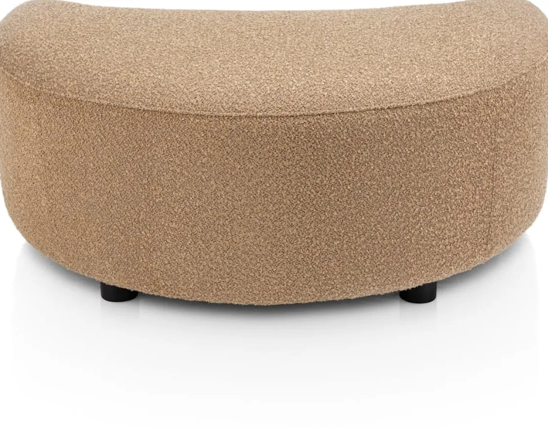XOOON Cervos, poef/hocker bij fauteuil draaibaar groot^ Leren Fauteuils|Stoffen Fauteuils