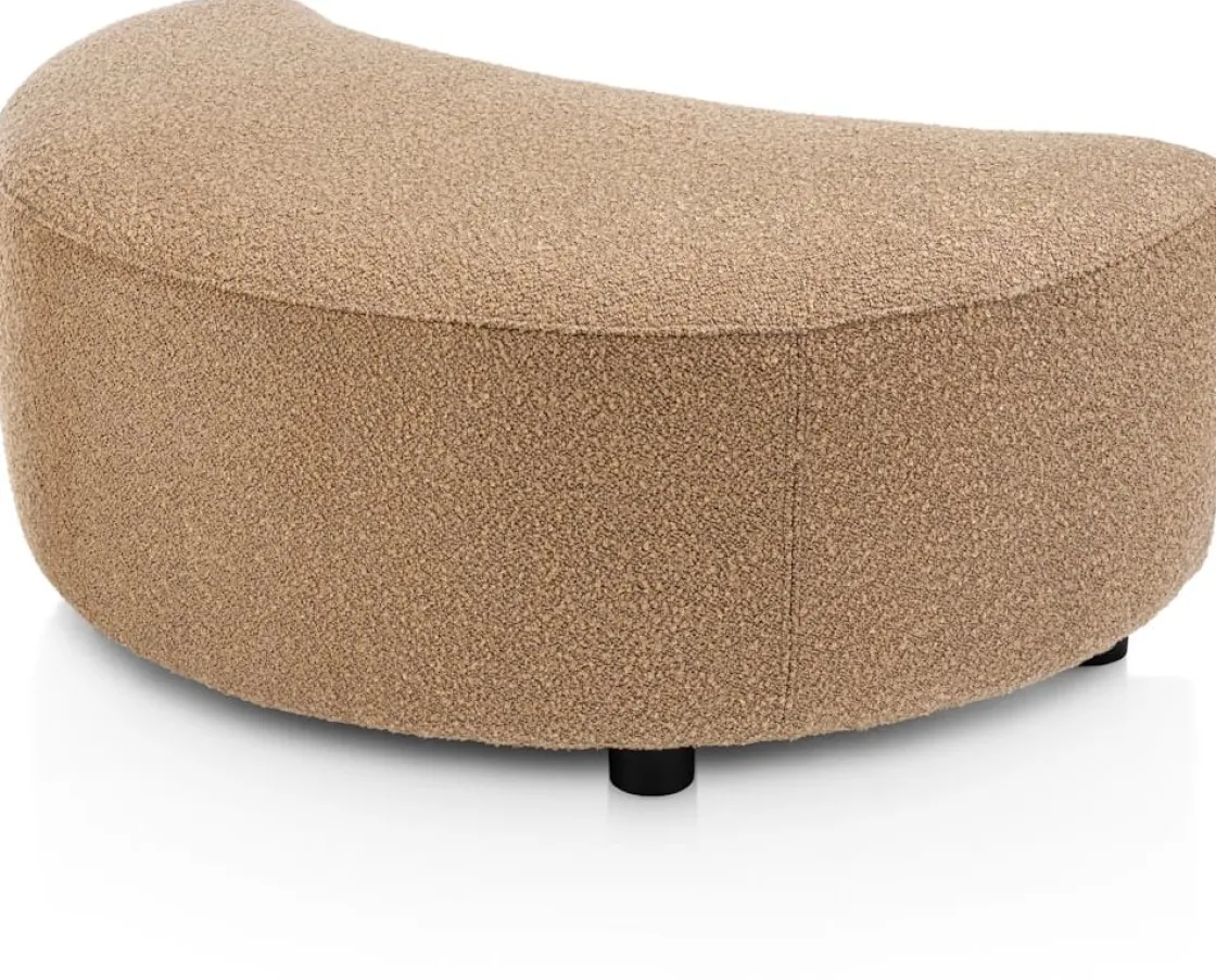 XOOON Cervos, poef/hocker bij fauteuil draaibaar groot^ Leren Fauteuils|Stoffen Fauteuils