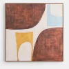 XOOON COCOmaison, Annemijn schilderij 80x80cm - Multikleur^ Wanddecoraties|Woonaccessoires