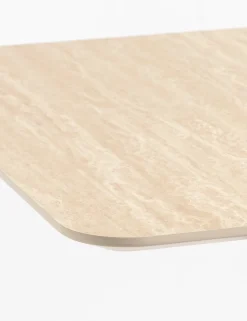 XOOON COCOmaison, Brest bistrotafel Travertine 120x75cm - Goud^ Woonaccessoires|Eettafels