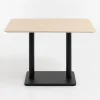 XOOON COCOmaison, Brest bistrotafel Travertine 120x75cm - zwart^ Eettafels|Woonaccessoires