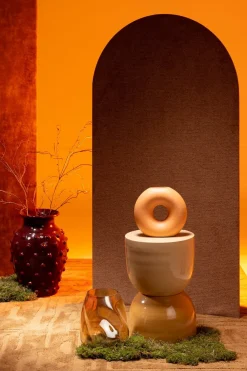 XOOON COCOmaison, Donut vaas H22cm - Oranje^ Woonaccessoires