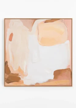XOOON COCOmaison, Hilde schilderij 100x100cm - Roze^ Wanddecoraties|Woonaccessoires