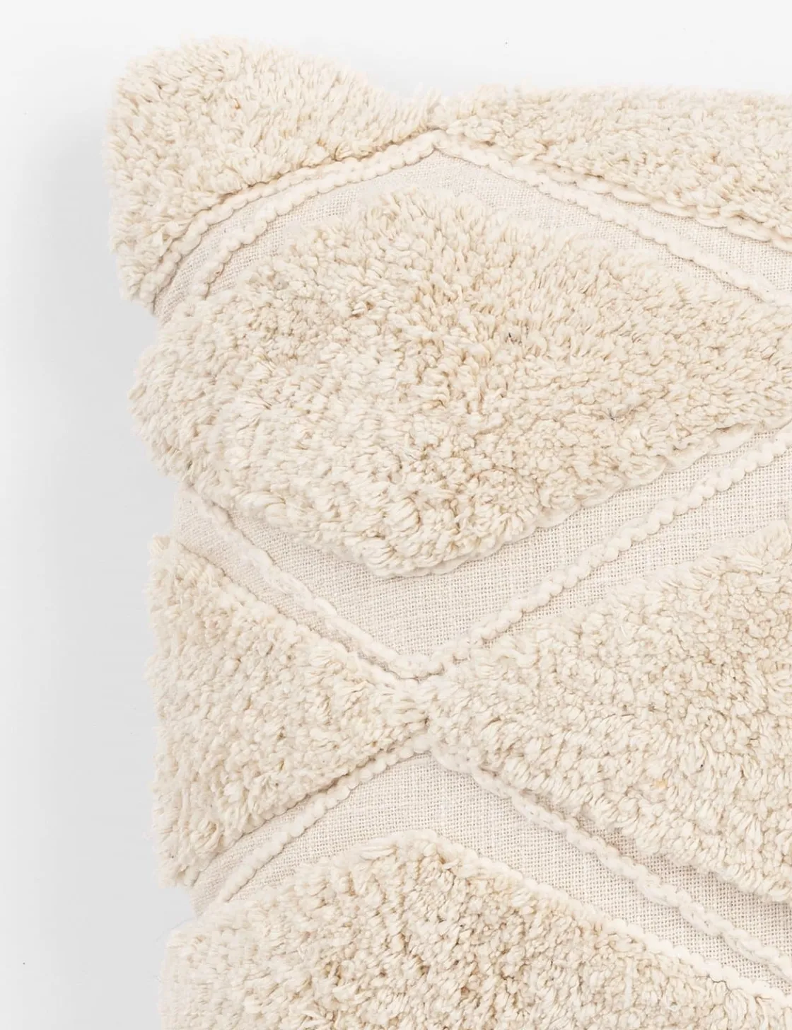 XOOON COCOmaison, Lou kussen 45x45cm - Cremekleurig^ Woonaccessoires