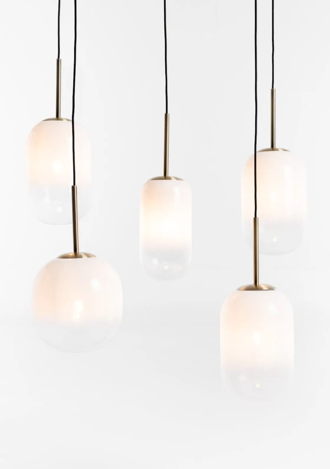 XOOON COCOmaison, Milky hanglamp 5*E27 - Wit^ Hanglampen