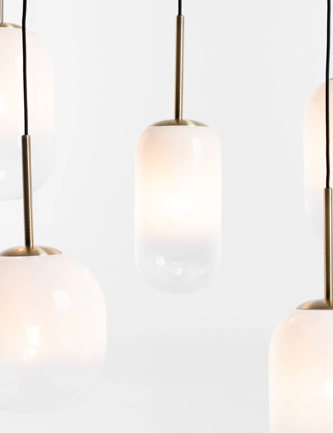 XOOON COCOmaison, Milky hanglamp 5*E27 - Wit^ Hanglampen
