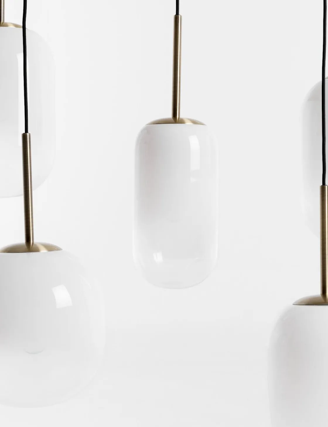 XOOON COCOmaison, Milky hanglamp 5*E27 - Wit^ Hanglampen