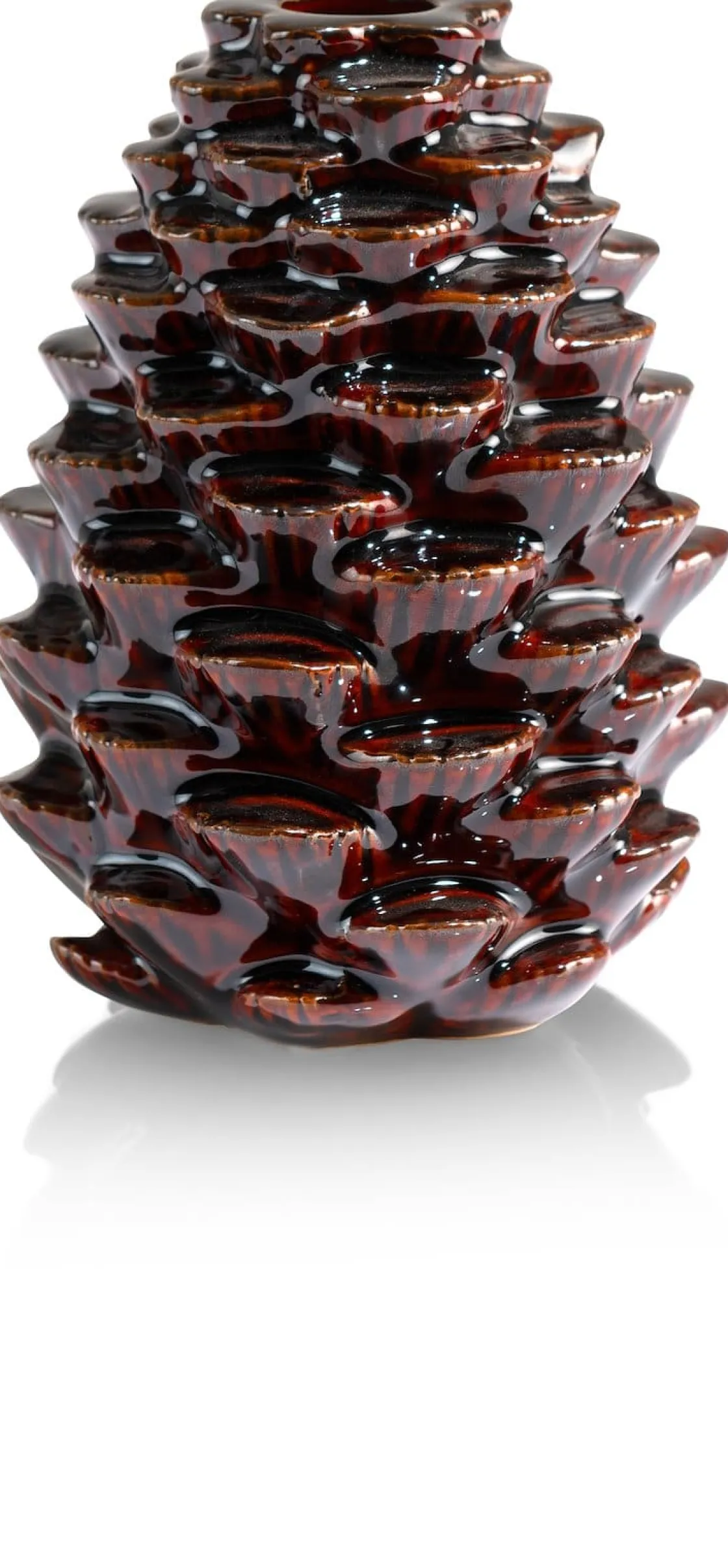 XOOON COCOmaison, Pine kandelaar H12cm - Bruin^ Woonaccessoires