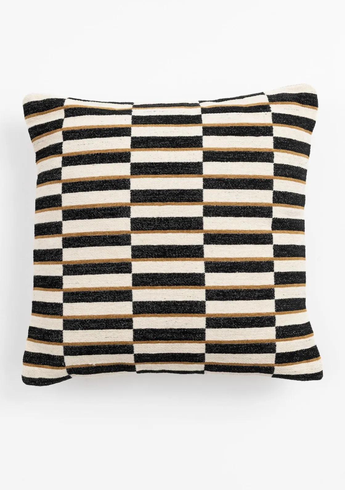 XOOON COCOmaison, Riff kussen 50x50cm - Zwart^ Woonaccessoires