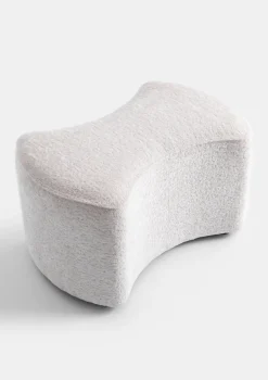 XOOON COCOmaison, Roan poef H43-49cm - Creme^ Woonaccessoires|Poef/Hockers