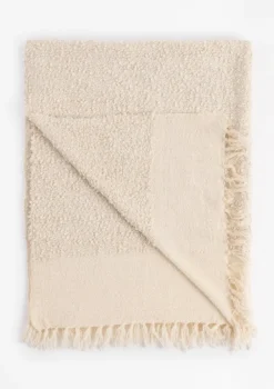 XOOON COCOmaison, Snow plaid 130x170cm - Wit^ Woonaccessoires