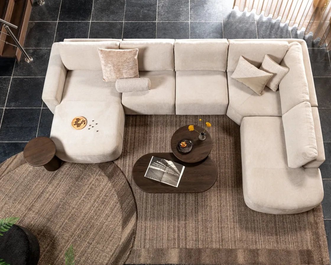 XOOON COCOmaison, Timeless - Clint kussen 60x60cm - beige^ Woonaccessoires