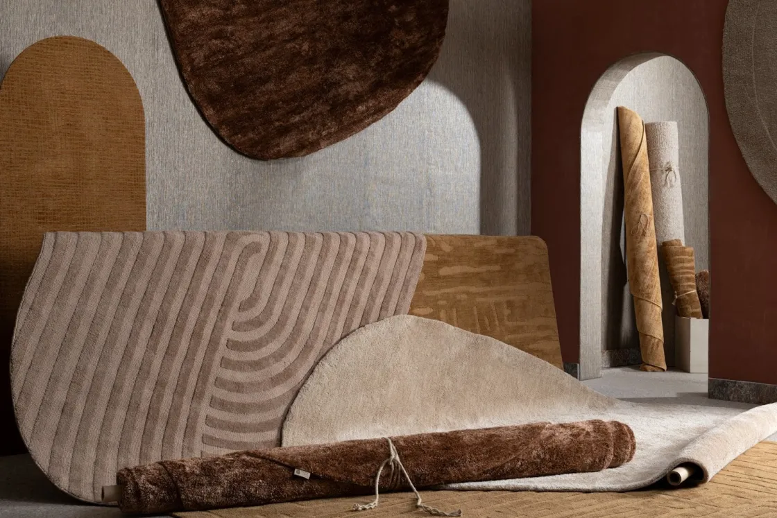 XOOON COCOmaison, Timeless Arawood karpet 220x300cm - beige^ Woonaccessoires|Vloerkleden