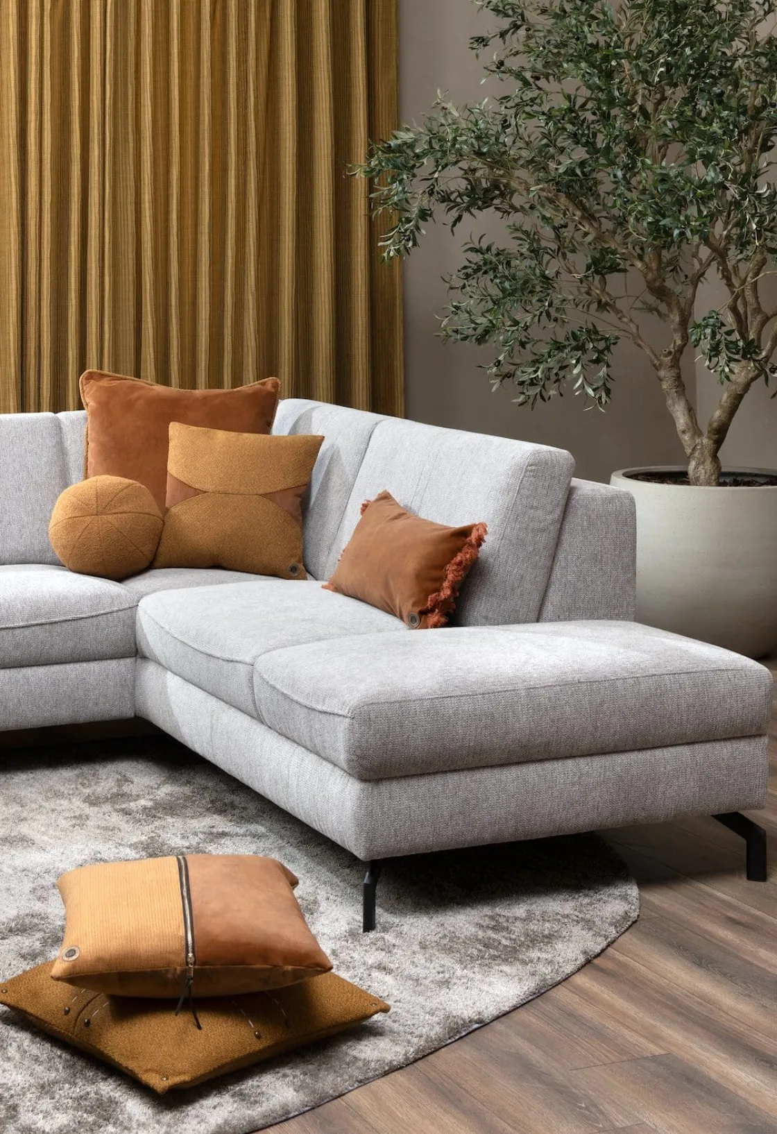 XOOON COCOmaison, Timeless kussen-set 6-delig - Geel^ Woonaccessoires