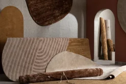 XOOON COCOmaison, Timeless Winding karpet 160x230cm - Oker^ Woonaccessoires|Vloerkleden