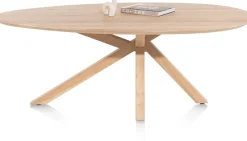 XOOON Cosenza eetkamertafel 210 x 120 cm in de kleur Naturel -^ Eettafels|Tafelconfigurator